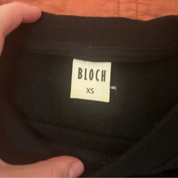 Black BLOCH Cropped Sweatshirt in size XS in Excellent Condition - Picture 5 of 6